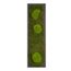 Moosbild mit Kugelmoos und Waldmoos - 70 x 20 cm - Holzfaserplatte anthrazit - 2