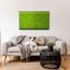 Moosbild mit Islandmoos - 100 x 60 cm - Holzfaserplatte anthrazit - 1