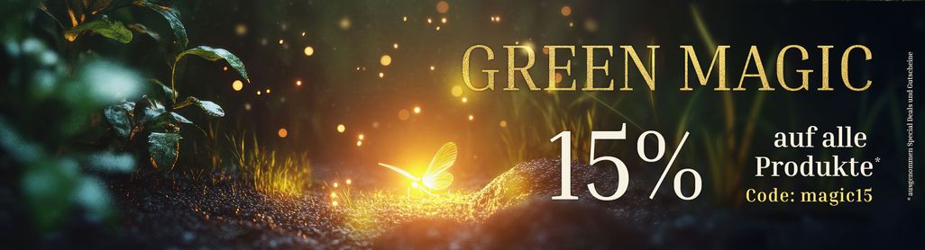 Green Magic 💫 jetzt 15% auf alle* Artikel sparen mit dem Code magic15