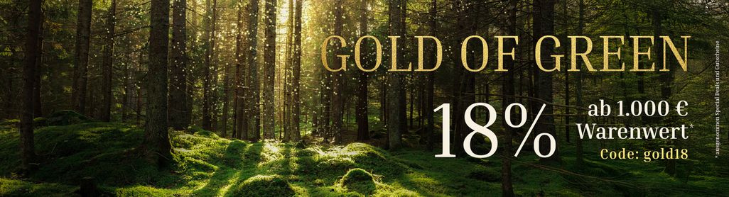 ✨ Gold of Green 🌿 jetzt 18% auf alle* Artikel sparen mit dem Code gold18